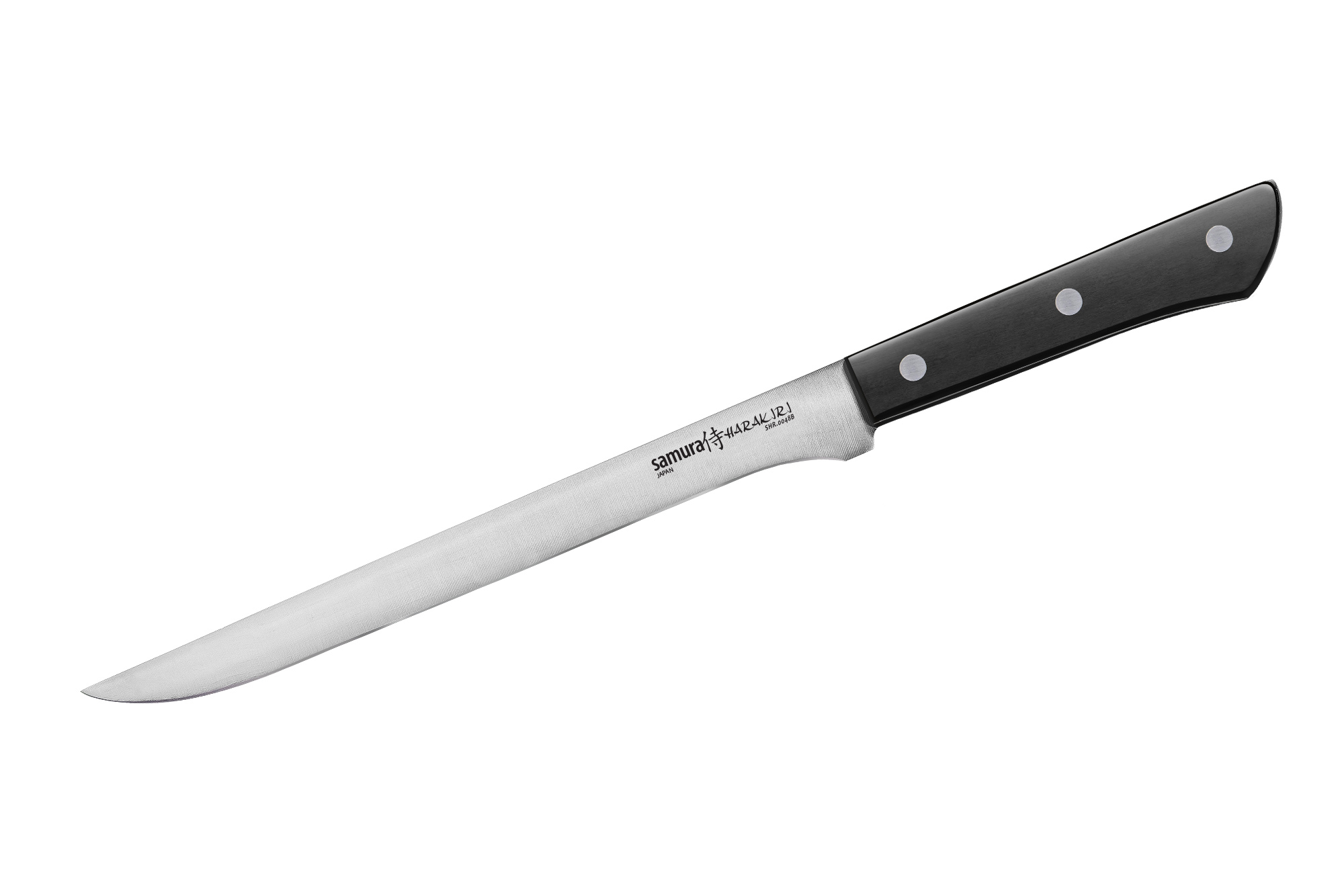 Samura SHR-0048B/Y Нож кухонный "Samura HARAKIRI" филейный 218 мм, корроз.-стойкая сталь, ABS пластик, Черный
Samura SHR-0048B/Y Нож кухонный "Samura HARAKIRI" филейный 218 мм, корроз.-стойкая сталь, ABS пластик, Черный