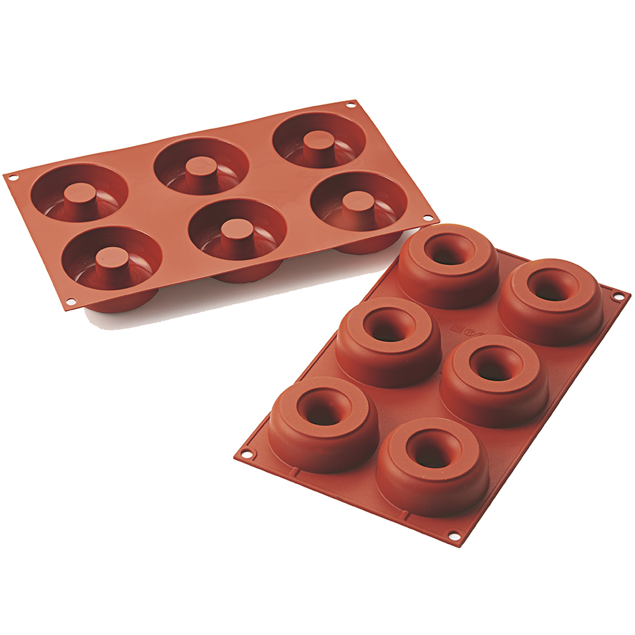 Silikomart Форма для приготовления пончиков donuts 7,5/2,5 см силиконовая, Терракотовый
Silikomart Форма для приготовления пончиков donuts 7,5/2,5 см силиконовая, Терракотовый
