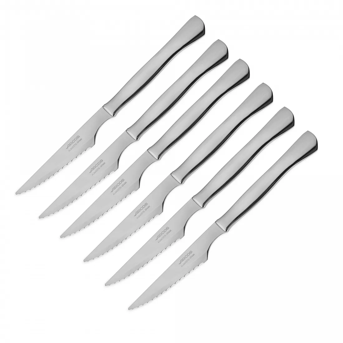 ARCOS Набор столовых ножей для стейка 6 шт., рукоять нержавеющая сталь