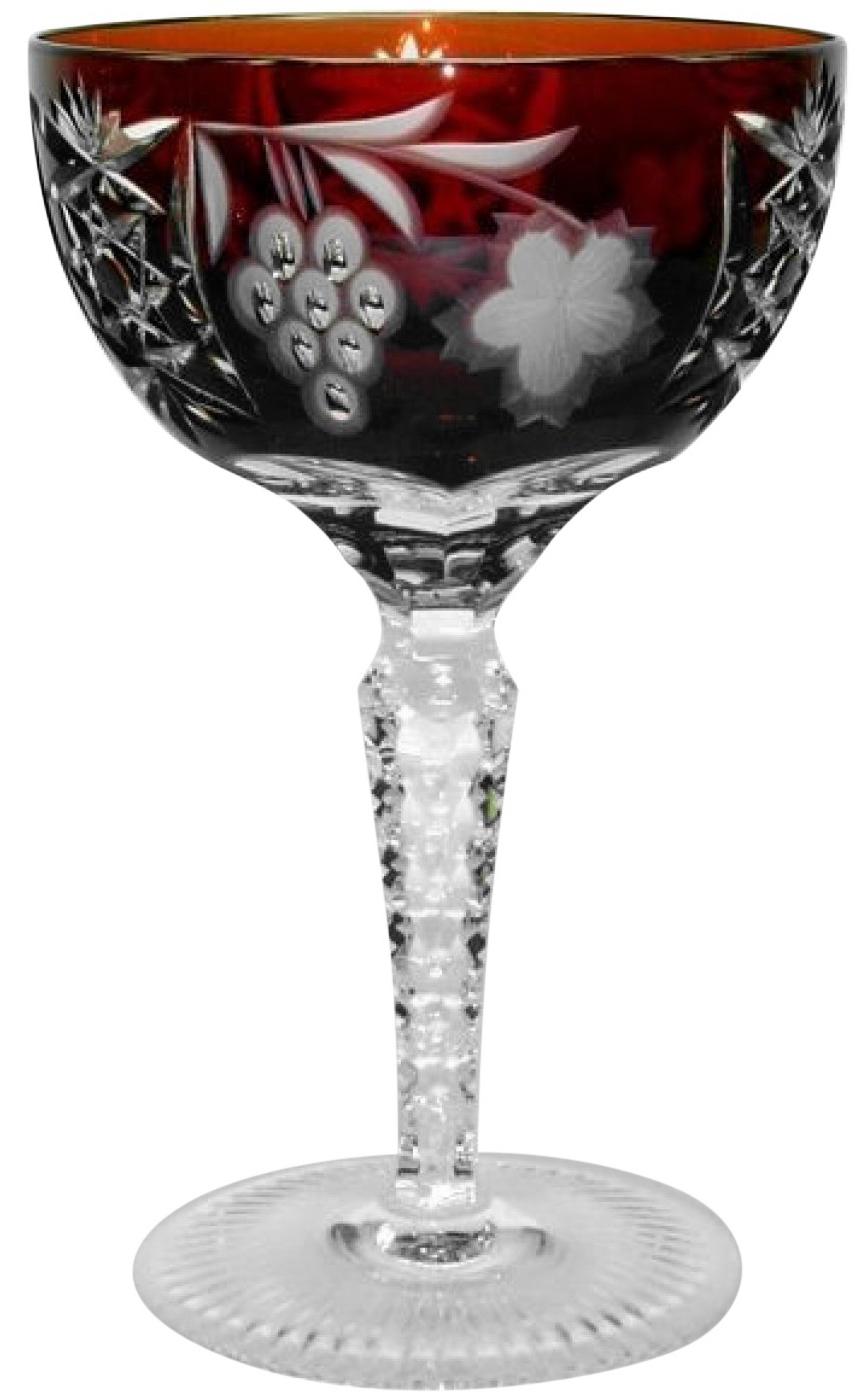 

Ajka Crystal Grape Dark ruby фужер для шампанского 210 мл, Бордовый
