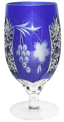 

Ajka Crystal Grape Grape Cobalt blue фужер 450 мл, Синий