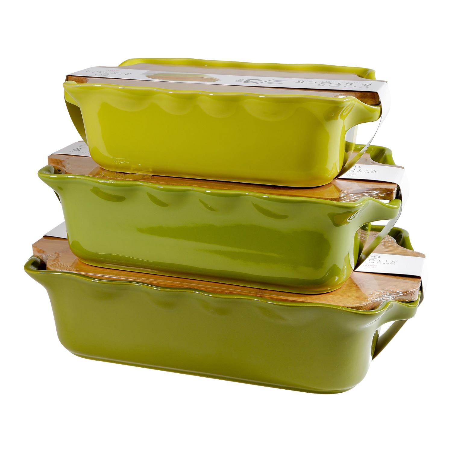 

Appolia Форма с доской квадратная Cook&Stock светло-зеленая 25,5х21,5х7,6см 1,8л, Зеленый