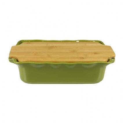 

Appolia Форма с доcкой прямоугольная Cook&Stock темно-зеленая 37,7х23,2х9,2см 3,7л, Зеленый