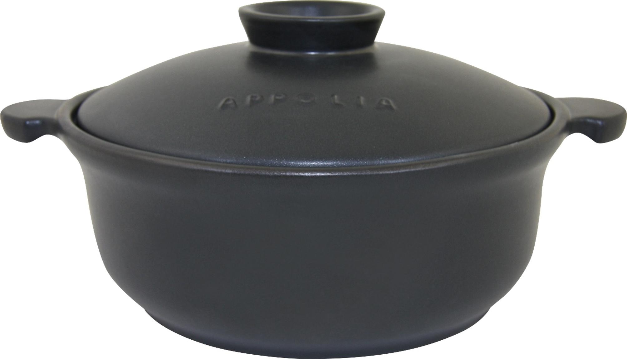 

Appolia Кастрюля круглая индукционная 3,1 л Terre&Flamme INDUCTION MATE BLACK LID 32,5х26,4х15,4см 3,1л, Черный