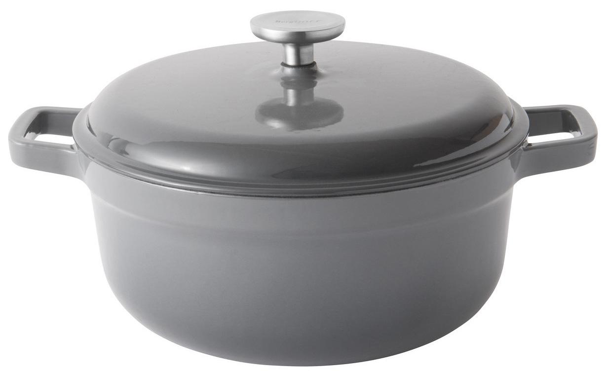

Berghoff Gem Кастрюля чугунная с крышкой 24см 4,4л, Черный