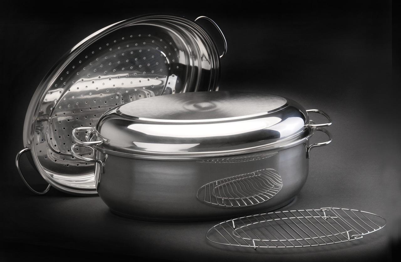 

Berghoff CooknCo Набор овальных противней 4пр, 30см, Серебристый