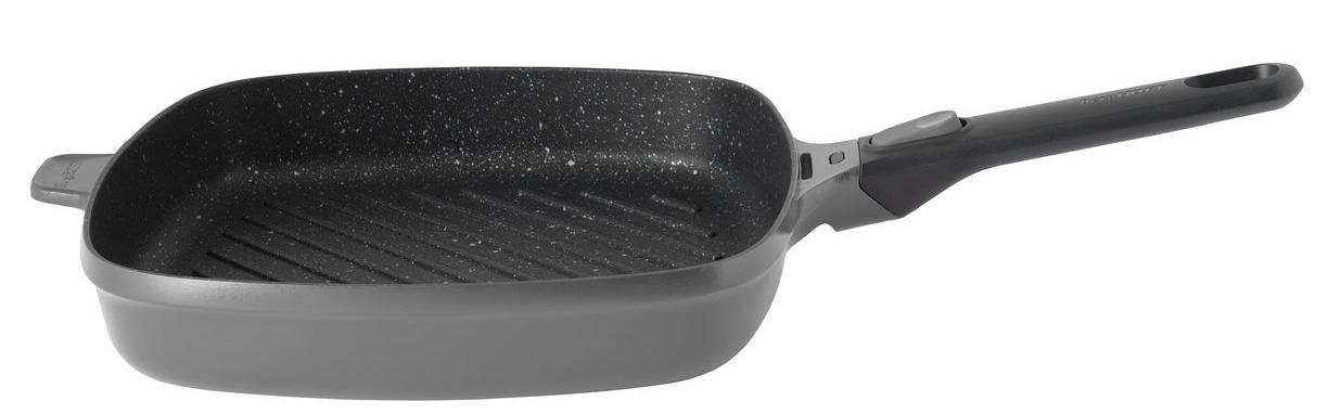 

Berghoff Gem grey Сковорода гриль 28см 3,2л, Черный