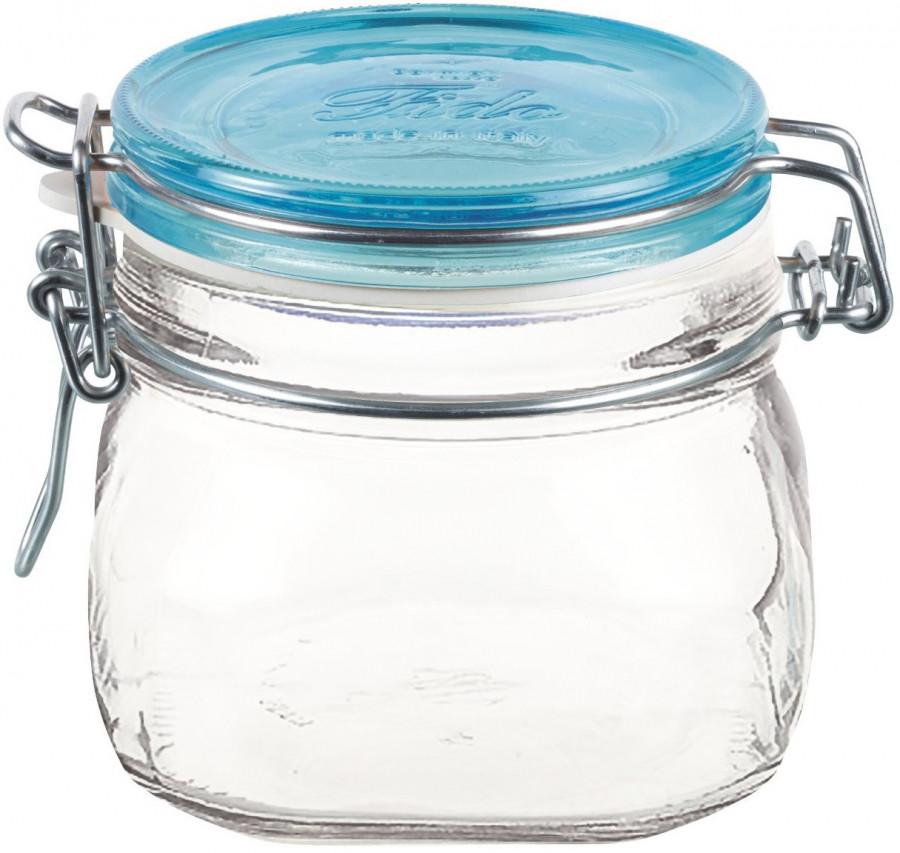 

Bormioli Rocco Fido Jar Herm Azzurro банка для хранения, 500 мл, Голубой