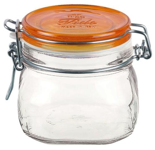 

Bormioli Rocco Fido Jar Herm Arancio банка для хранения, 500 мл, Оранжевый