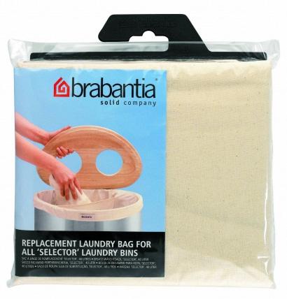 

Brabantia Мешок для двойного бака для белья (40л), Экрю, Кремовый