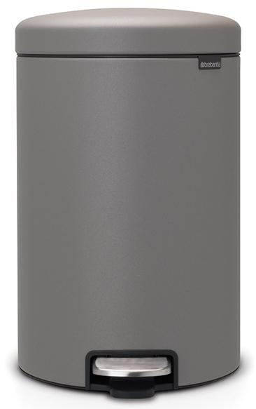 

Brabantia NewIcon Мусорный бак (20 л), Минерально-серый