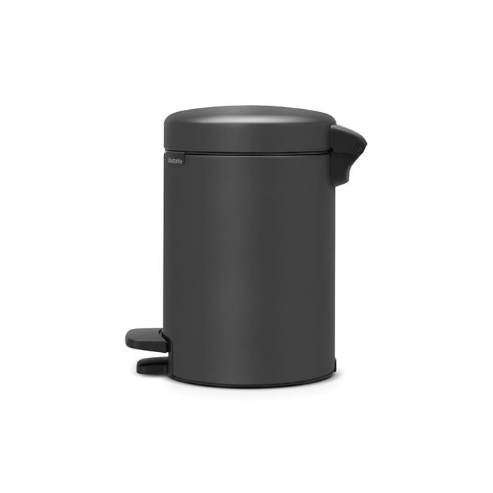 

Brabantia NewIcon Мусорный бак (5 л), Минерально-графитовый, Черный