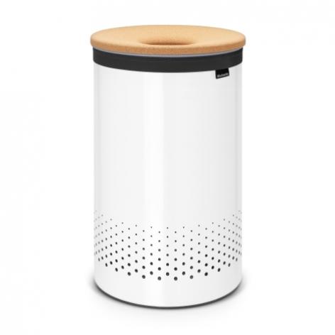 

Brabantia Бак для белья (60л), белый с графикой