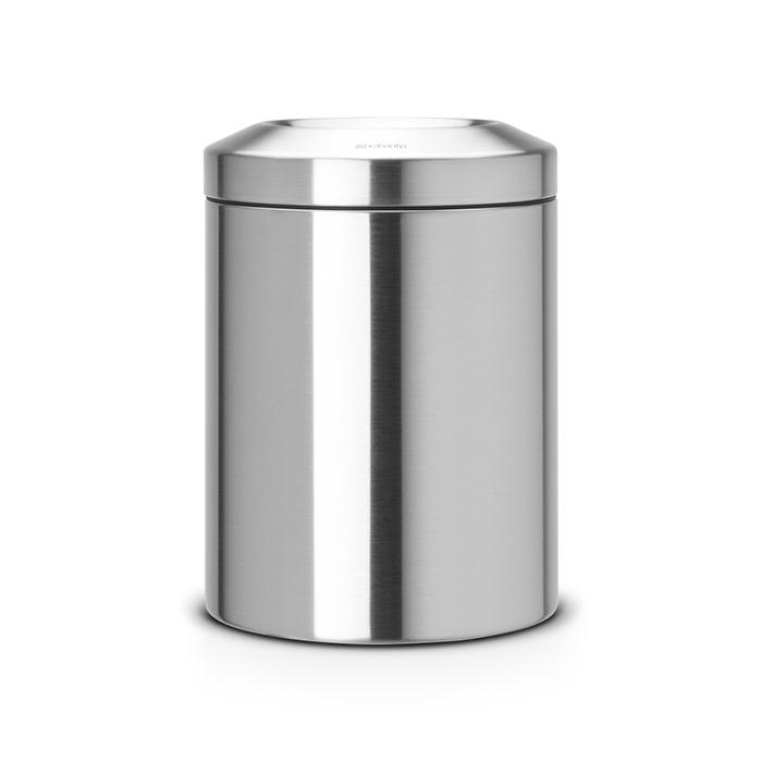 

Brabantia Урна для бумаг с защитой от возгорания (7 л), Стальной матовый, Сталь