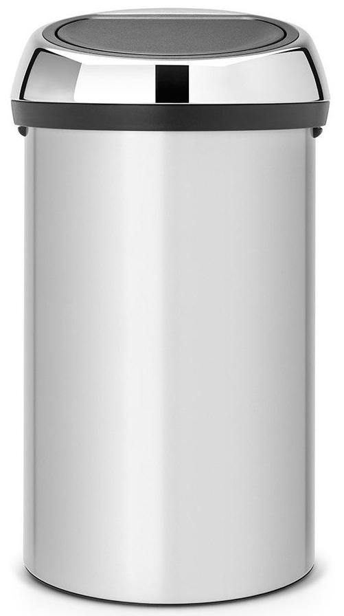 

Brabantia Touch Bin (60л) - мусорный бак 402425, Серебристый