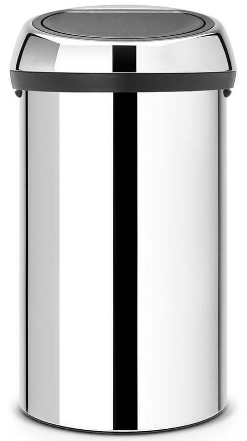 

Brabantia Touch Bin (60л) - мусорный бак 402609, Серебристый