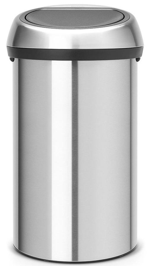

Brabantia Touch Bin (60л) - мусорный бак 484506, Серебристый