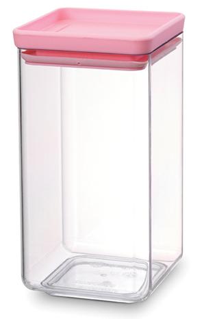 

Brabantia Прямоугольный контейнер 1,6л 290084, Розовый