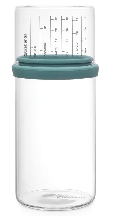 

Brabantia Стеклянная банка с мерным стаканом 1,0л 290244, Голубой