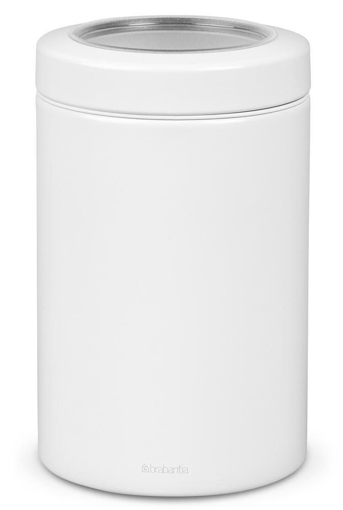 

Brabantia Банка с прозрачной крышкой 1,4л 481741, Белый