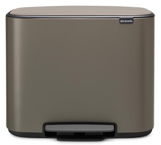 

Brabantia Touch Bin Bo Мусорный бак (3 x 11 л) 121067, Платиновый