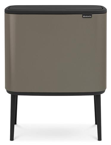 

Brabantia Touch Bin Bo Мусорный бак (3 х 11 л) 316043, Платиновый