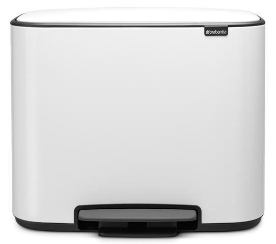 

Brabantia Touch Bin Bo Мусорный бак (11+23 л) 121142, Белый