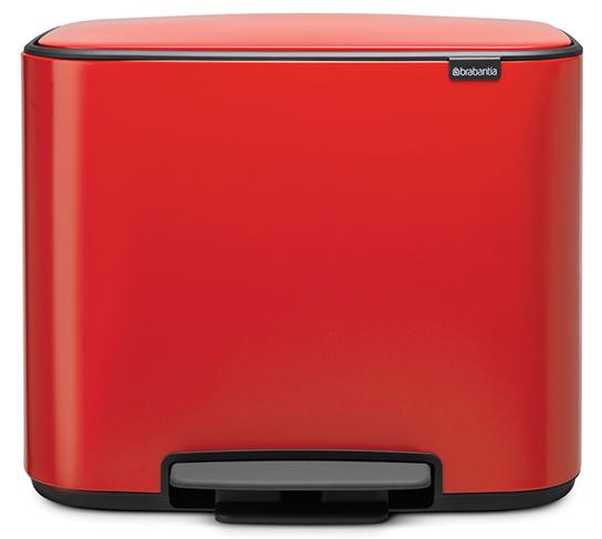 

Brabantia Touch Bin Bo Мусорный бак (11+23 л) 121166, Красный