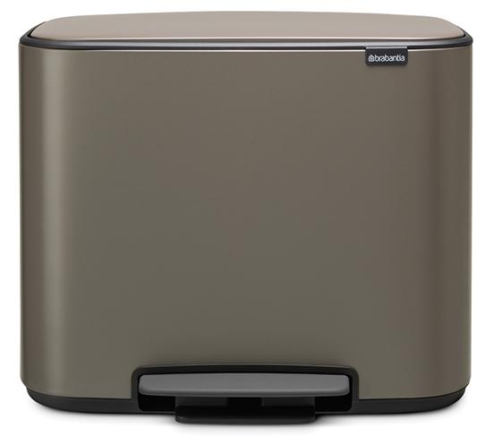 

Brabantia Touch Bin Bo Мусорный бак (11+23 л) 121203, Платиновый