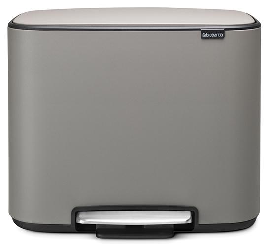 

Brabantia Touch Bin Bo Мусорный бак (11+23 л) 121562, Серый
