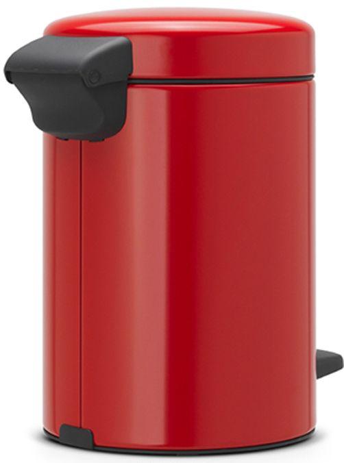 

Brabantia NewIcon (5 л) - мусорный бак с педалью 112089, Красный