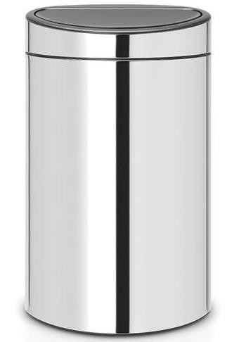 

Brabantia Touch Bin (40л) - мусорный бак 112881, Серебристый