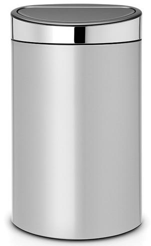 

Brabantia Touch Bin (40л) - мусорный бак 114861, Серебристый