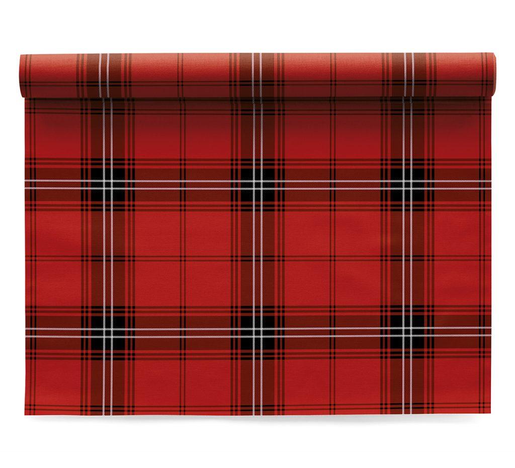

My Drap Сервировочные маты 48х32см 6шт в рулоне, Cotton Tartan Christmas