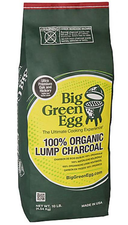 

Big Green Egg Уголь древесный органический крупнокусковой, 9кг, Черный