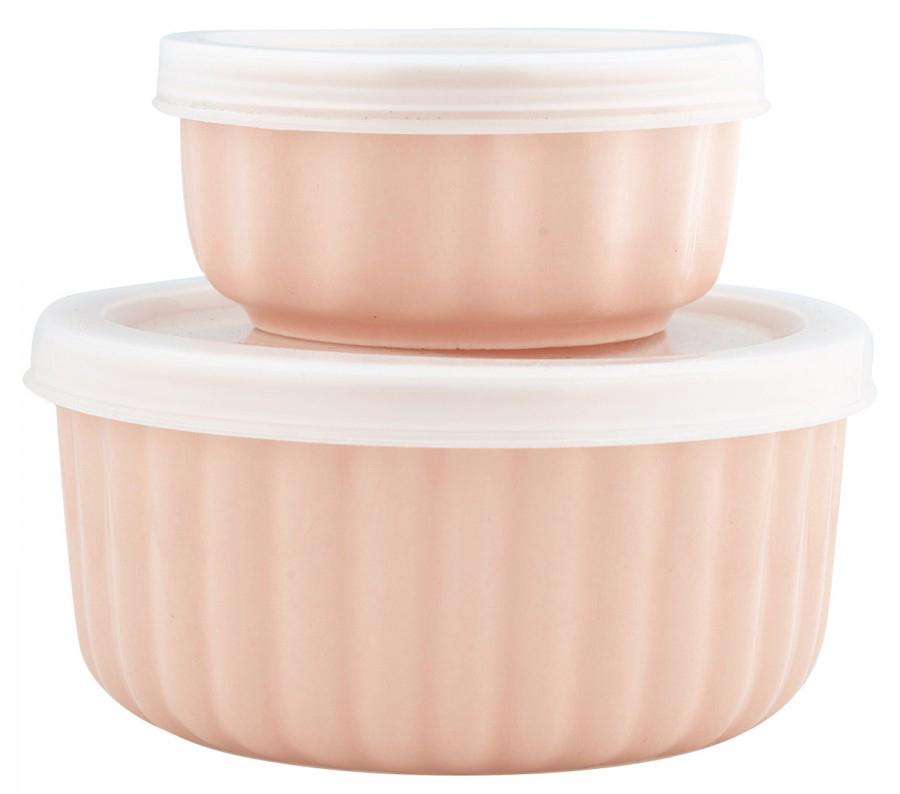 

Greengate Набор из 2-х рамекинов Alice pale pink с крышкой, Розовый