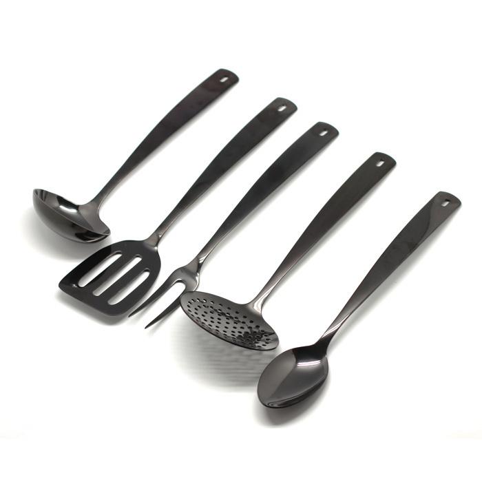 

Herdmar Кухонный набор Perugia Black, 5 предметов, Черный