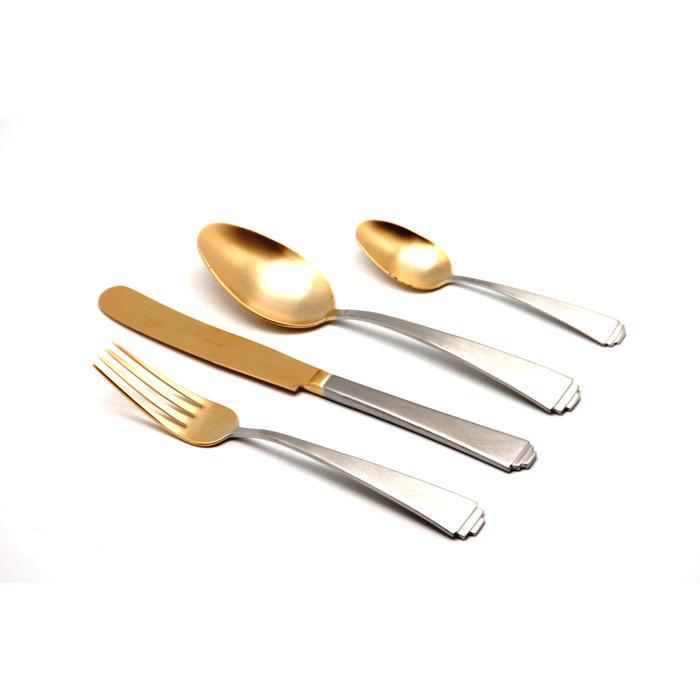 

Herdmar Набор столовых приборов Sirius Mat +Old Gold, 24 предмета, Золото