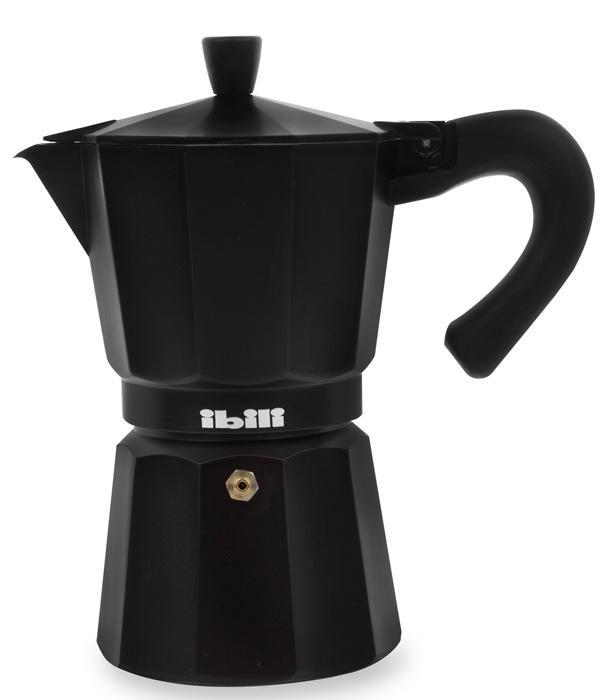 

IBILI Bahia Black Кофеварка гейзерная на 6 чашек, алюминий, Черный