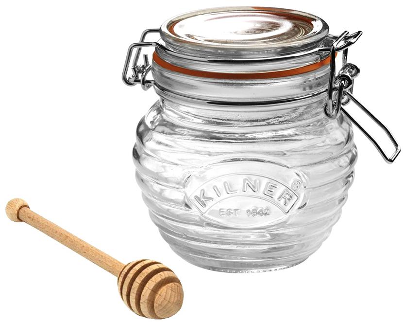 

Kilner Банка Clip Top с ложкой для мёда 400 мл, Прозрачный