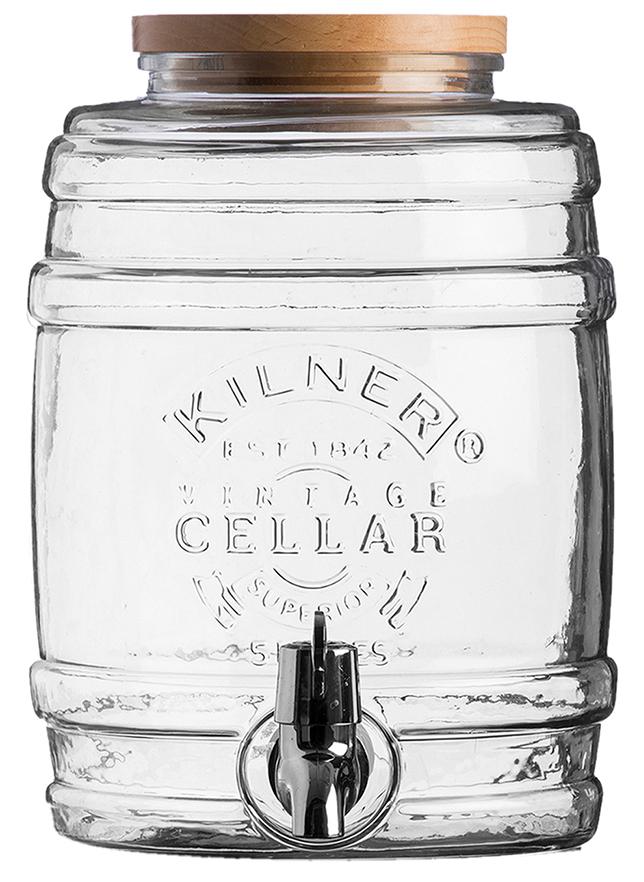 

Kilner Диспенсер для напитков Barrel 5 л, Прозрачный