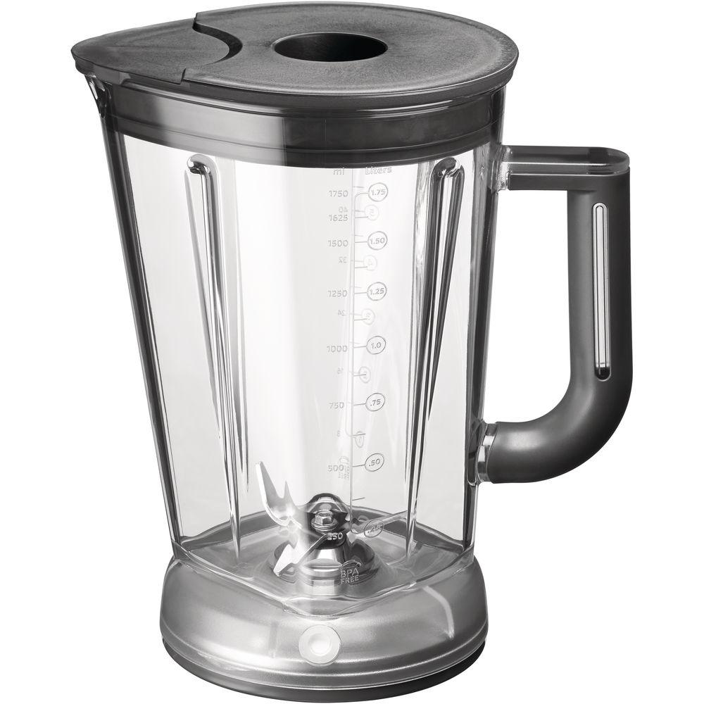 

KitchenAid Стакан для блендера с электромагнитным приводом Artisan, поликарбонат, 1.75л, с крышкой, Белый