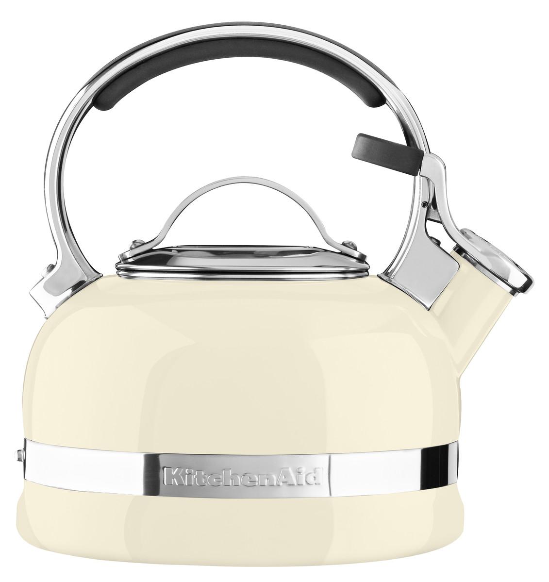 

KitchenAid Чайник наплитный 1,89 л, свисток, кремовый