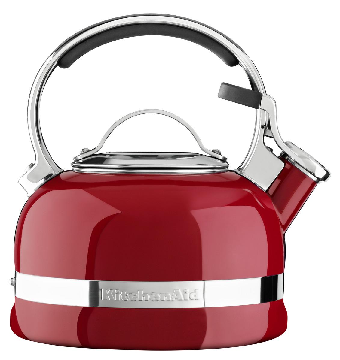 

KitchenAid Чайник наплитный 1,89 л, свисток, красный