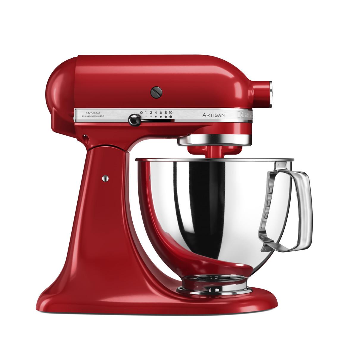 

KitchenAid Планетарный бытовой миксер Artisan, дежа 4,83 л, 3 насадки, красный