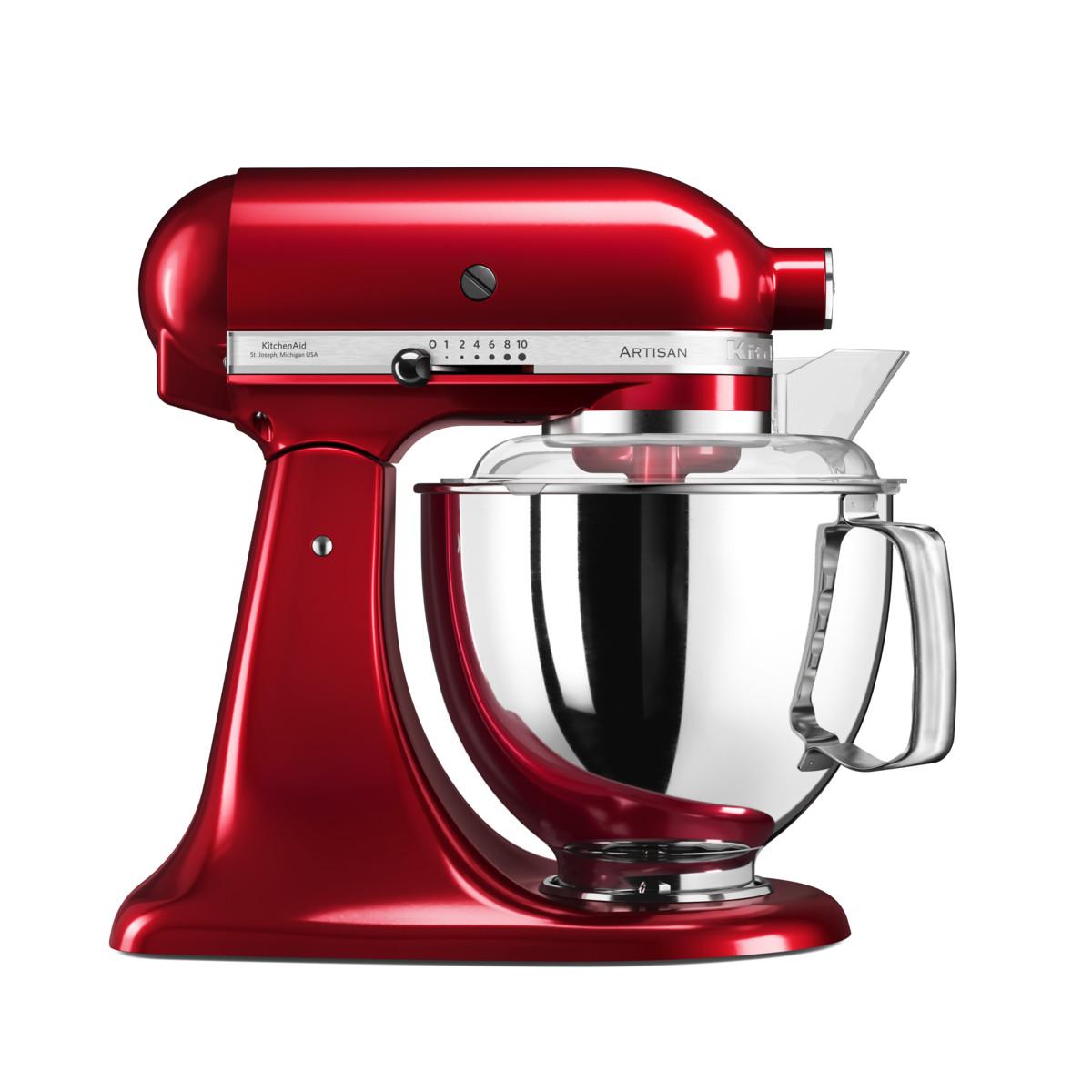 

KitchenAid Планетарный бытовой миксер Artisan, дежа 4,83 л, 4 насадки, карамельное яблоко, Красный