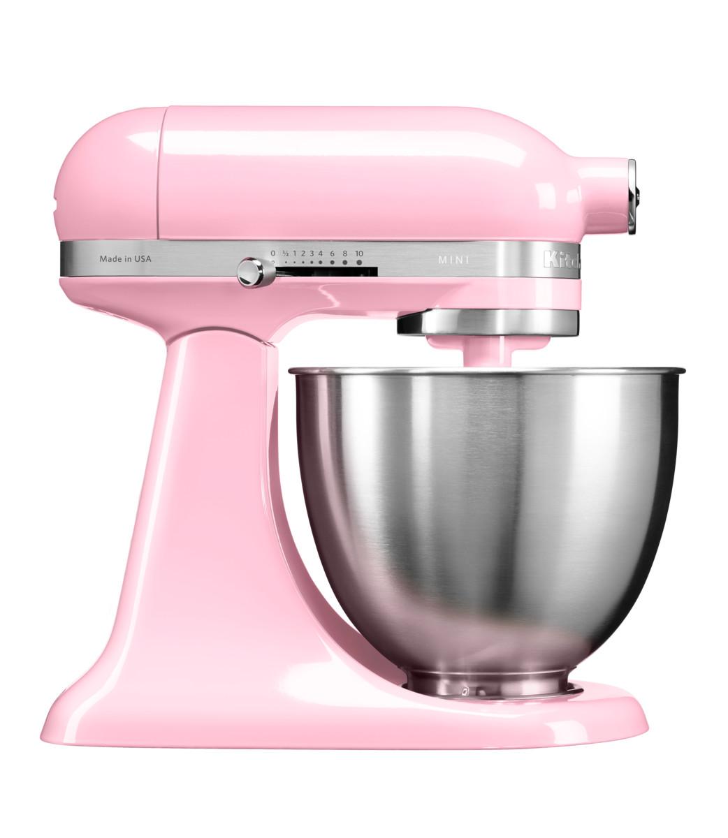 

KitchenAid Планетарный бытовой миксер MINI, дежа 3,3 л, 3 насадки, спелая гуява, Розовый