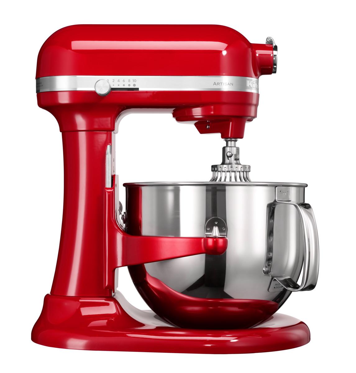 

KitchenAid Планетарный миксер Artisan, дежа 6,9 л, 3 насадки, красный