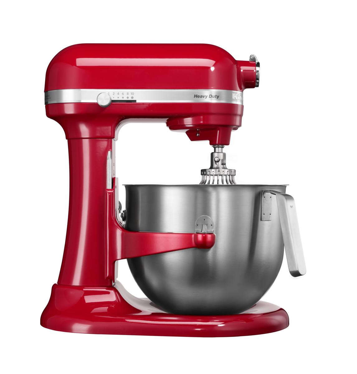 

KitchenAid Профессиональный планетарный миксер Heavy Duty, дежа 6,9 л, 3 насадки, красный