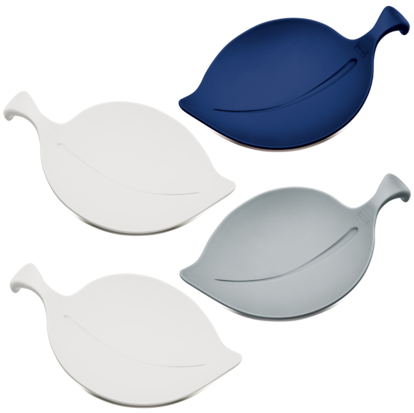 

Koziol LEAF-ON Набор подставок 4шт, серо-синий, Белый